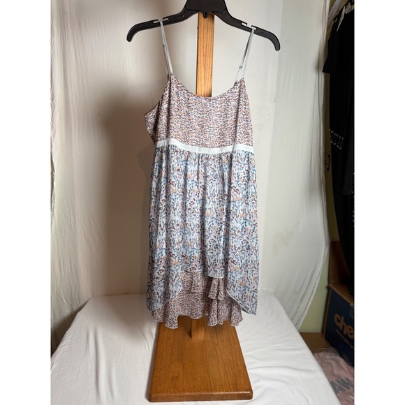 Kensie Dresses & Skirts - Kensie Floral Empire Waist Ruffle Mini Dress Blue Orange White Size Medium